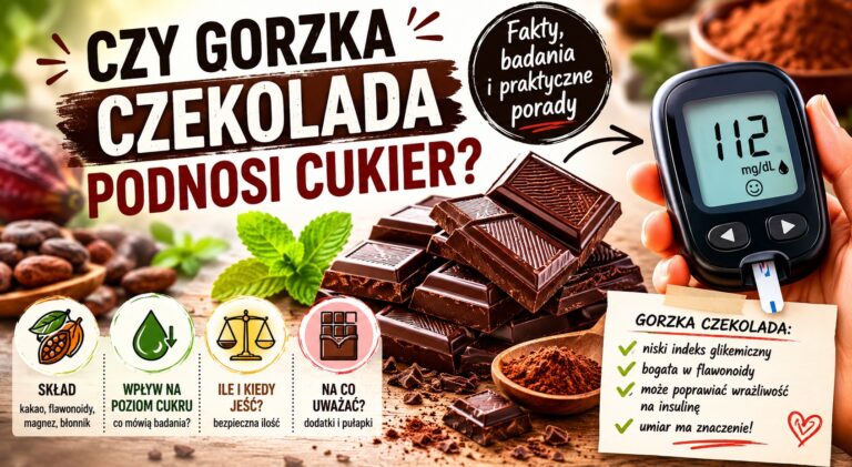 Czy gorzka czekolada podnosi cukier