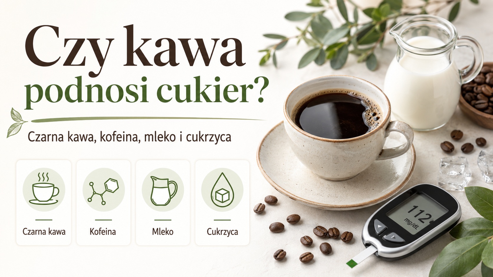 Czy kawa podnosi cukier