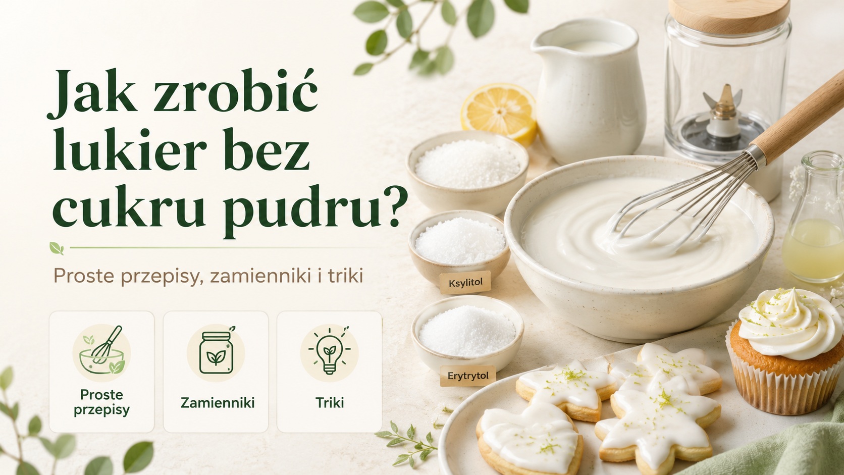 Jak zrobić lukier bez cukru pudru