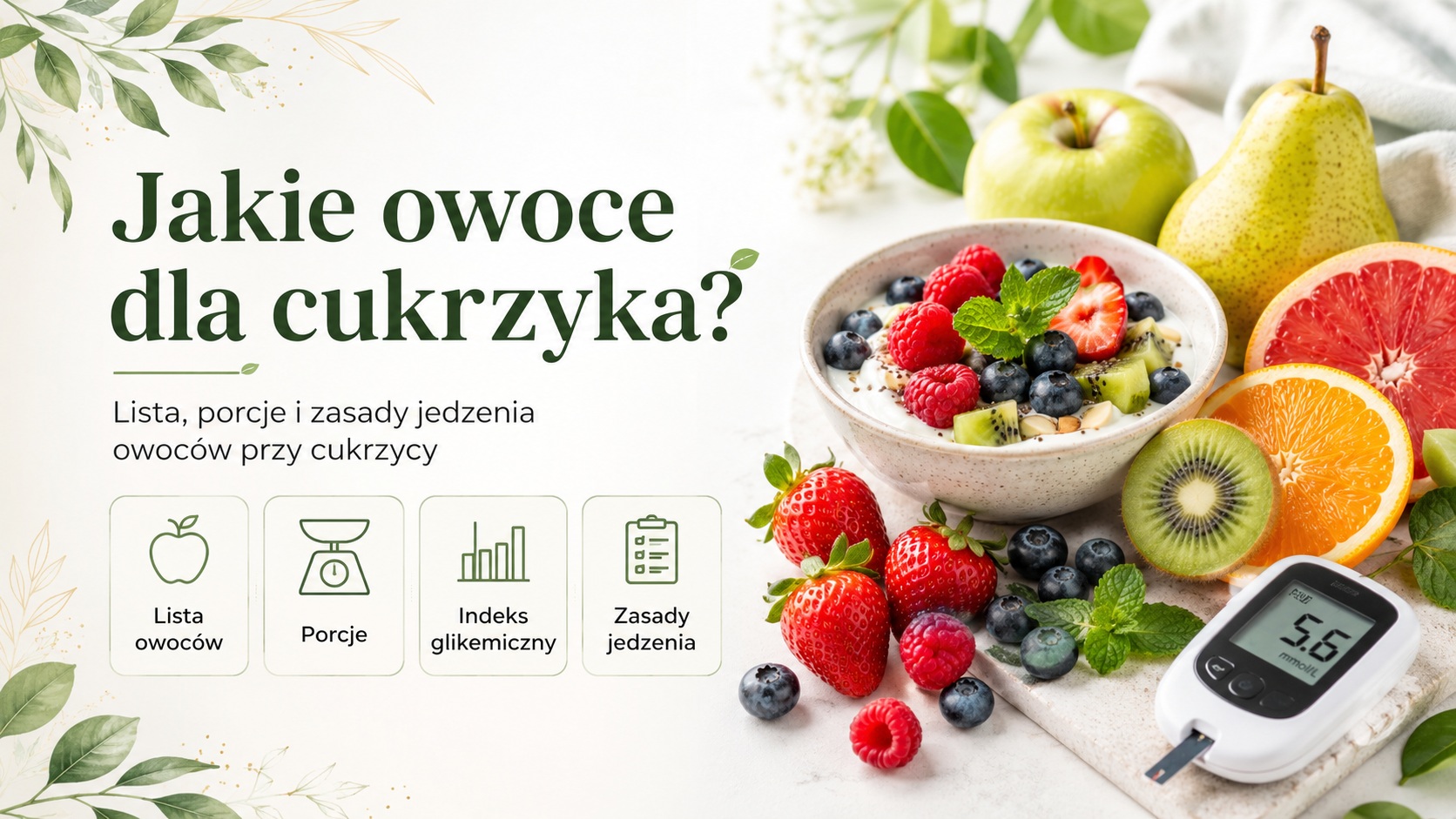Jakie owoce dla cukrzyka