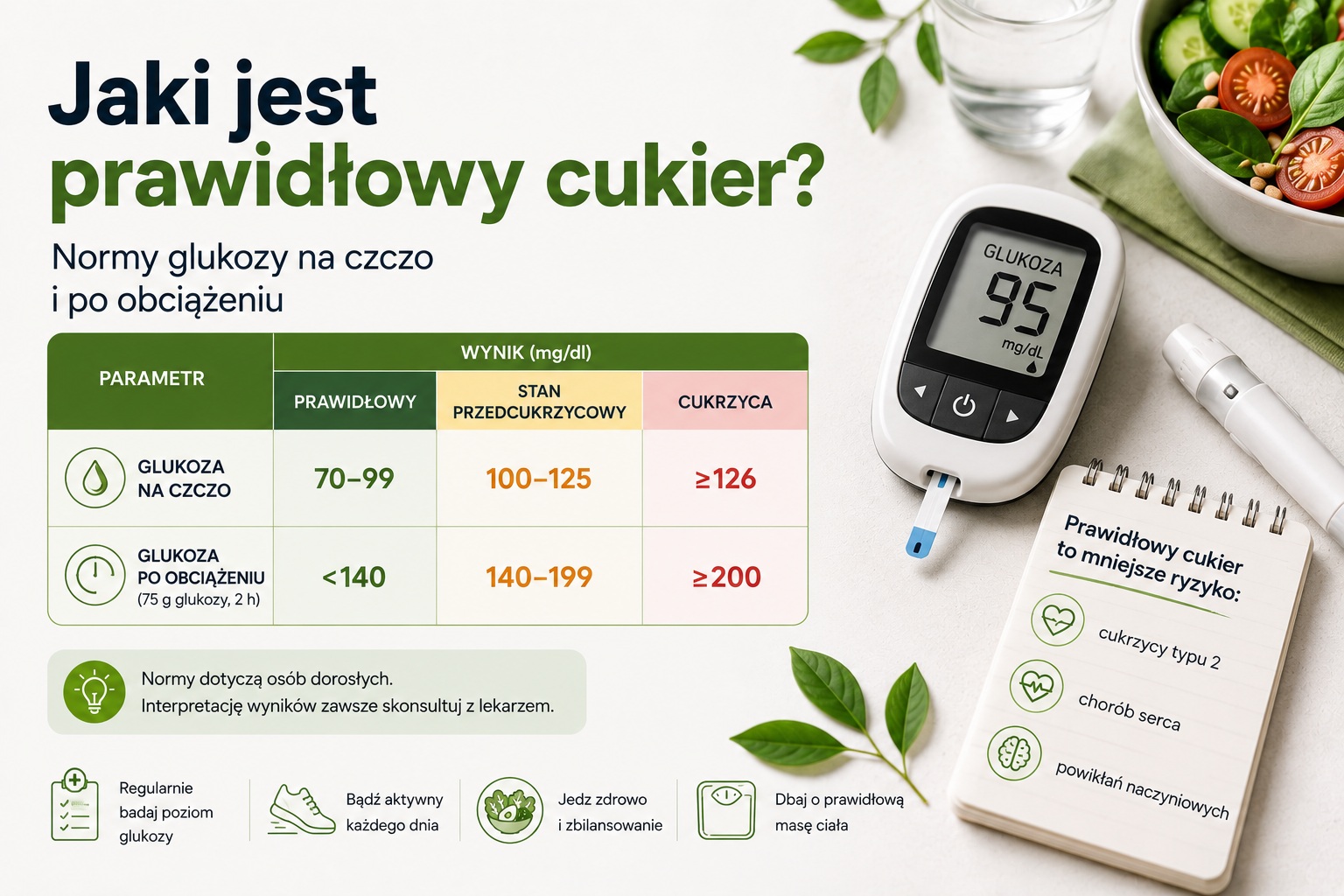 Jaki jest prawidłowy cukier